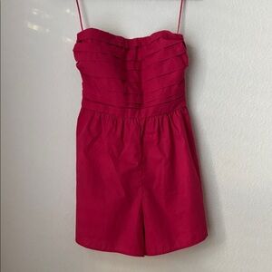 Abercrombie & Fitch Strapless Fuchsia Romper